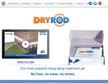 Tablet Screenshot of dryrods.com